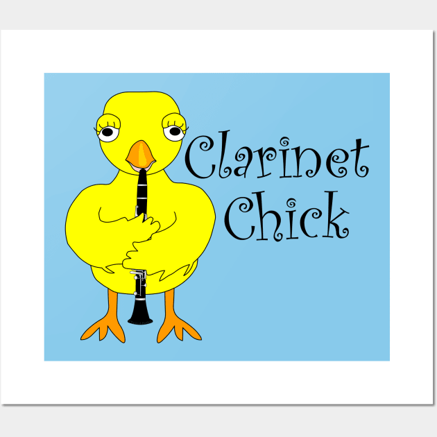 Clarinet Chick Text Wall Art by Barthol Graphics